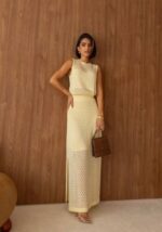 Conjunto saia e blusa